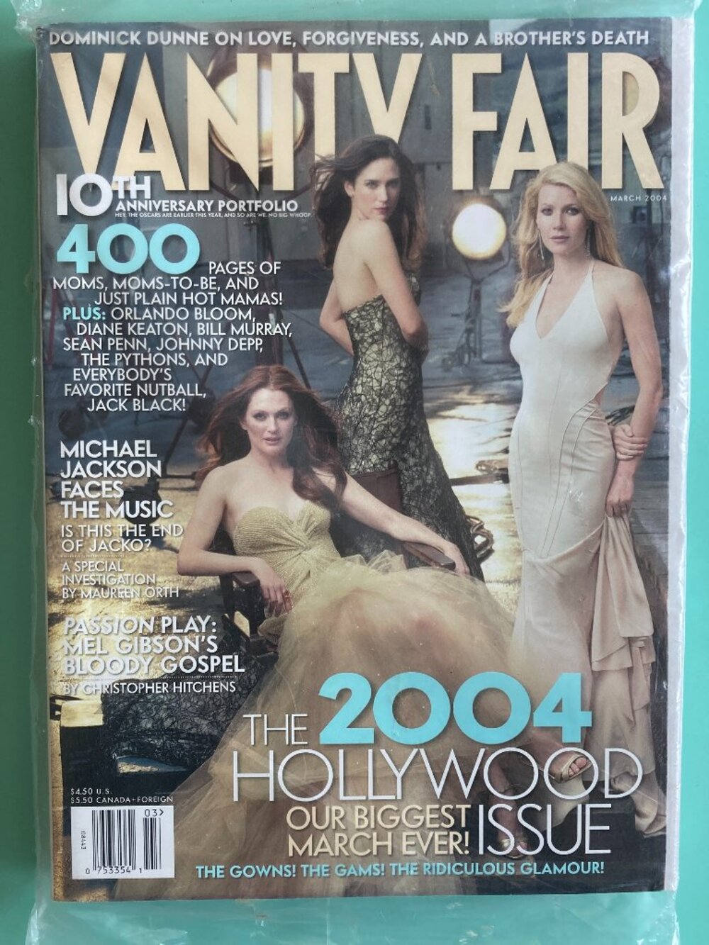 VANITY FAIR Magazine The HOLLYWOOD ISSUE March 2004 Brand New Sealed in Plastic